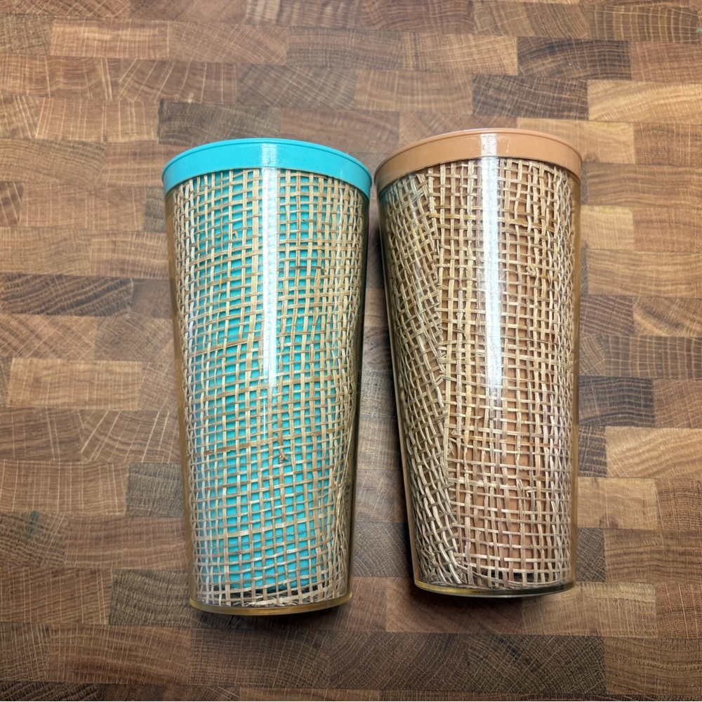 set of two vintage tumblers
